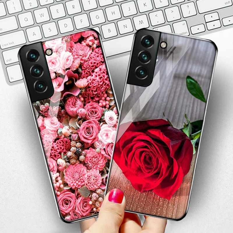 S23 S22 Ultra Tempered Glass Case For Samsung S21 Case Flower Glass Phone Cover For Samsung Galaxy S20 FE S 22 S9 S 21 Plus Case
S23 S22 Ultra Tempered Glass Case For Samsung S21 Case Flower Glass Phone Cover For Samsung Galaxy S20 FE S 22 S9 S 21 Plus Case