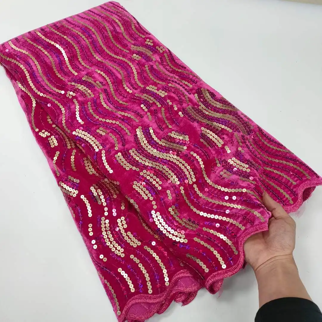 Sea Wave African Lace Fabric Velvet Lace with Sequins Tissus en Dentelle High Quality 2022 New Fashionable for Dresses JTYV01
Sea Wave African Lace Fabric Velvet Lace with Sequins Tissus en Dentelle High Quality 2022 New Fashionable for Dresses JTYV01