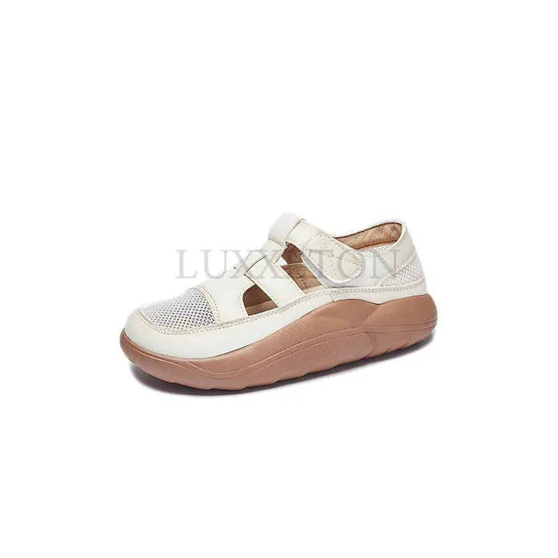 Breathable Summer Women Sandals Genuine Leather Women Beach Shoes Cut-Outs Female Flats New Casual Women's Loafers 
Breathable Summer Women Sandals Genuine Leather Women Beach Shoes Cut-Outs Female Flats New Casual Women's Loafers