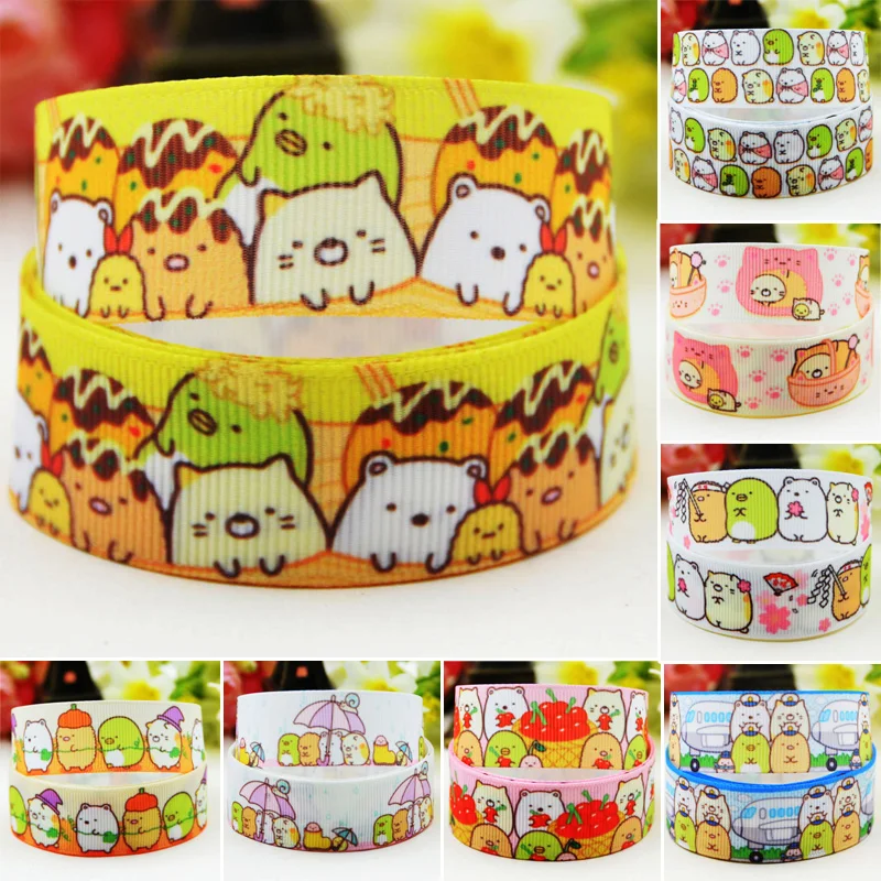 22mm 25mm 38mm 75mm Sumikko gurashi Cartoon Character printed Grosgrain Ribbon party decoration 10 Yards Mul084
22mm 25mm 38mm 75mm Sumikko gurashi Cartoon Character printed Grosgrain Ribbon party decoration 10 Yards Mul084
