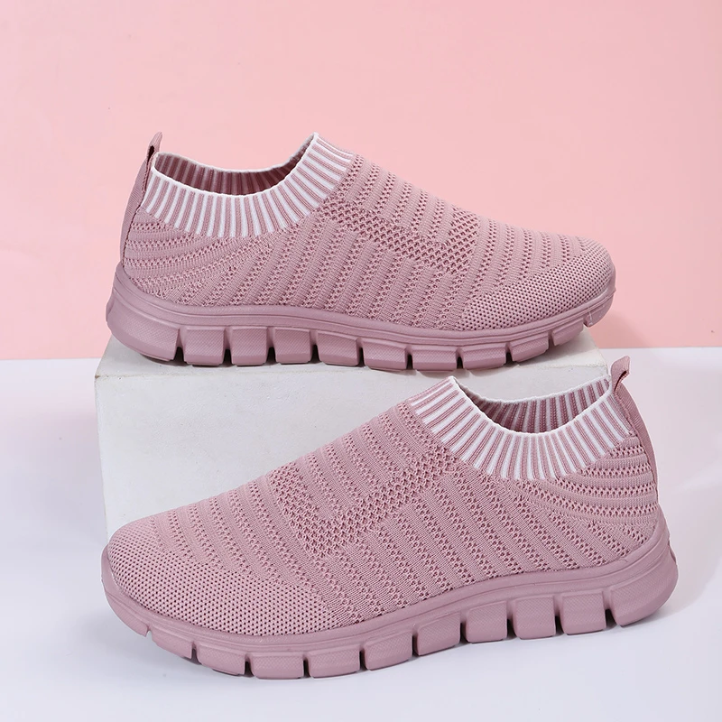 Knitted Socks Slip-on Sneakers Women Spring Summer Flat Shoes Woman Breathable Mesh Running Shoes Women's Vulcanized Shoes 2022
Knitted Socks Slip-on Sneakers Women Spring Summer Flat Shoes Woman Breathable Mesh Running Shoes Women's Vulcanized Shoes 2022
