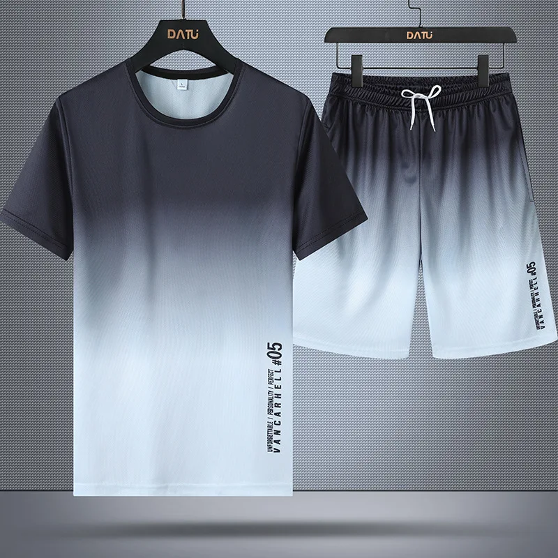 2023 Mens Tracksuits Summer Men's Set Short Sleeve Sportsweat Suit Casual Male 2 Piece T Shirt Shorts Set Patchwork Suit
2023 Mens Tracksuits Summer Men's Set Short Sleeve Sportsweat Suit Casual Male 2 Piece T Shirt Shorts Set Patchwork Suit
