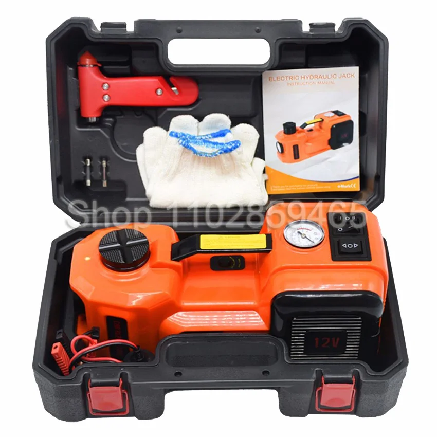 12V 5T Автомобильный Электрический гидравлический Напольный домкрат, насос для шин и фонарик светодиодный 3 в 1 комплект с безопасным молотком
12V 5T Автомобильный Электрический гидравлический Напольный домкрат, насос для шин и фонарик светодиодный 3 в 1 комплект с безопасным молотком