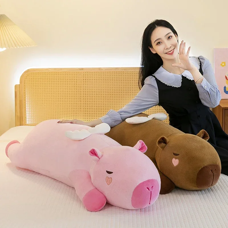90 см Kawaii капибара плюшевая кукла напольный коврик высокого качества животное