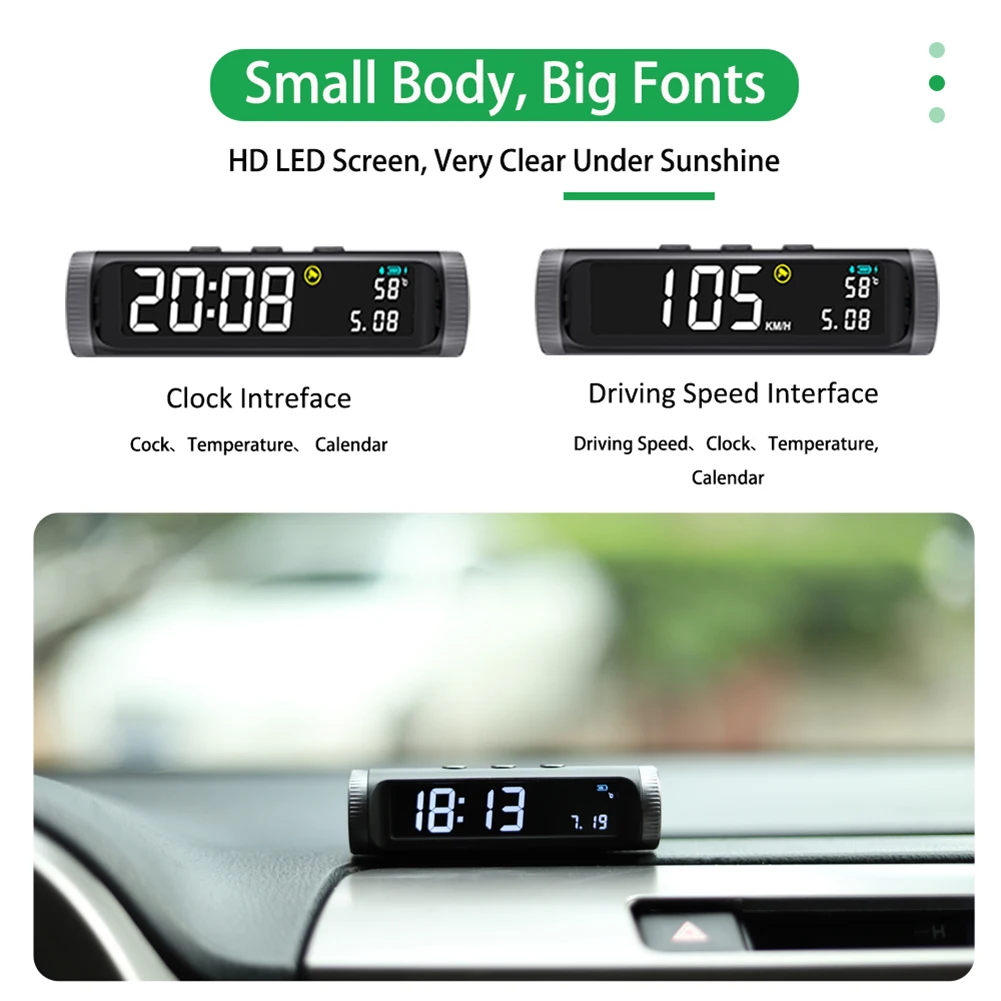 HUD Head Up Display Car Accessories USB Rechargeable Wireless Digital Speedometer GPS Solar-powered High Quality
HUD Head Up Display Car Accessories USB Rechargeable Wireless Digital Speedometer GPS Solar-powered High Quality