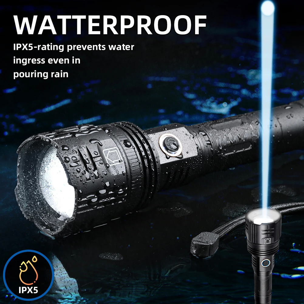 30W 3000 Lumens White Lasers Flashlight USB Telescopic Zoom LED Longrange Strong Light Torch Aluminum Alloy Portable Flashlight
30W 3000 Lumens White Lasers Flashlight USB Telescopic Zoom LED Longrange Strong Light Torch Aluminum Alloy Portable Flashlight