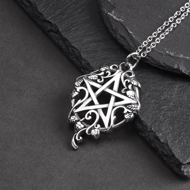 Valily Pentagram Necklace for Women Men Stainless Steel Star Pendant Gothic biker accessories animel jewelry for men collane
Valily Pentagram Necklace for Women Men Stainless Steel Star Pendant Gothic biker accessories animel jewelry for men collane