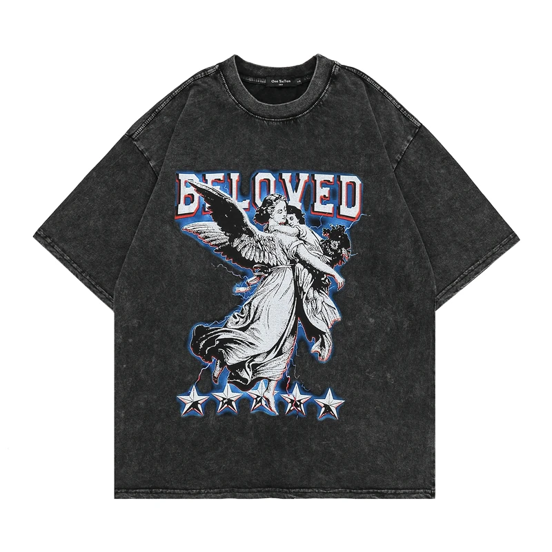 Washed Hip Hop T Shirt 2022 Vintage Unisex Streetwear Angel Portrait Oversize Shirts Fashion Mens Cotton Graphic Black T-Shirts
Washed Hip Hop T Shirt 2022 Vintage Unisex Streetwear Angel Portrait Oversize Shirts Fashion Mens Cotton Graphic Black T-Shirts