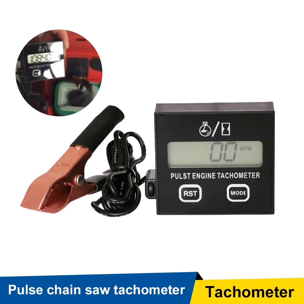 Digital Gasoline Engine Tachometer Resettable Inductive Contact Tachometer Battery Operated for Chain Saw Engine Lawnmower
Digital Gasoline Engine Tachometer Resettable Inductive Contact Tachometer Battery Operated for Chain Saw Engine Lawnmower