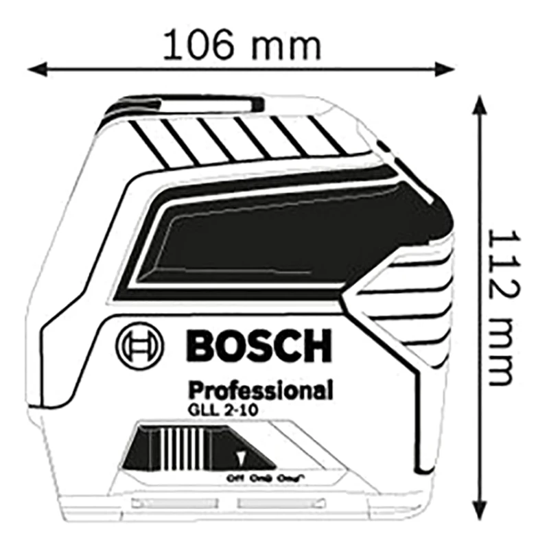 Нивелир лазерный Bosch GLL 2-10 (Рабочая температура -10/+50 максимальное расстояние 10 м