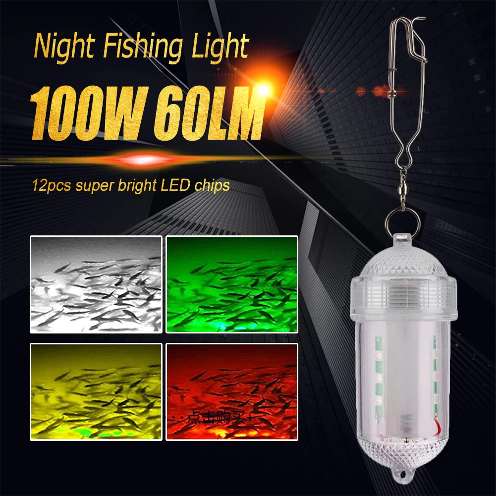Waterproof Underwater Fishing LED Lure 60 Lumens Night Fishing Light Attracting Light Boat Fishing Luminous Lure Fishing Tackles
Waterproof Underwater Fishing LED Lure 60 Lumens Night Fishing Light Attracting Light Boat Fishing Luminous Lure Fishing Tackles