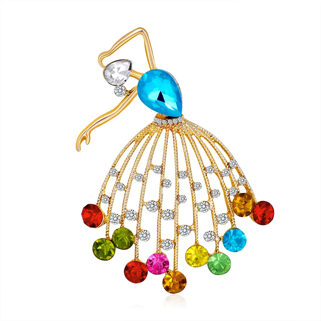 TULX Crystal Dance Ballet Girl Brooches Luxury Colorful Rhinestone Ballet Dancer Figure Brooch Pins For Women Corsage Jewelry 
TULX Crystal Dance Ballet Girl Brooches Luxury Colorful Rhinestone Ballet Dancer Figure Brooch Pins For Women Corsage Jewelry