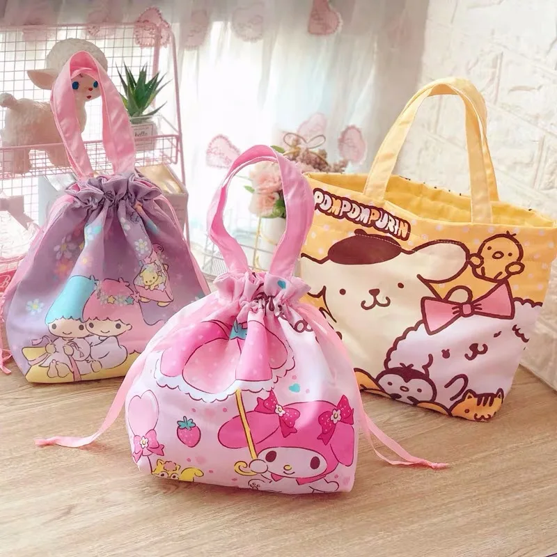 Cartoon Kawaii Kuromi Cinnamoroll My Melody Cute Drawstring Snack Bag Anime Sanrioed Girly Heart Large Capacity Handbag
Cartoon Kawaii Kuromi Cinnamoroll My Melody Cute Drawstring Snack Bag Anime Sanrioed Girly Heart Large Capacity Handbag