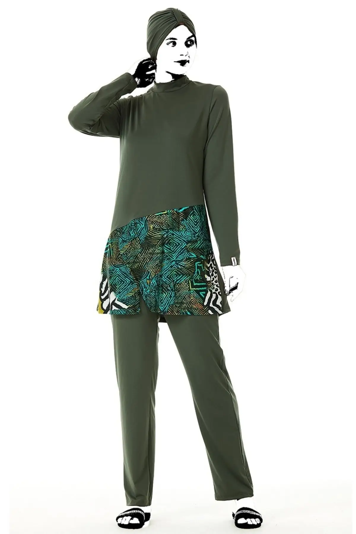 New Burkinis Muslim Swimwear Modest Summer Clothing Long Sleeve Swimming Hijab Sport Islamic Swimsuit Bathing Suit Suit