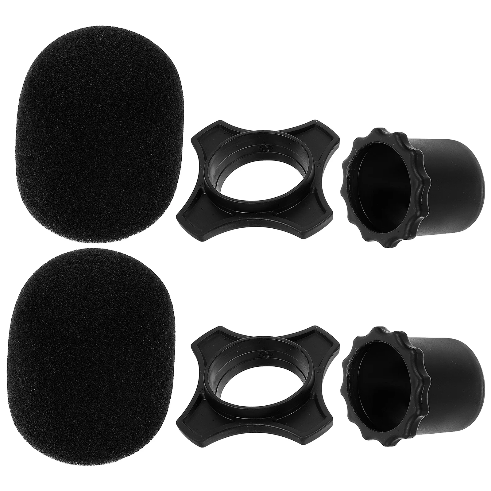 2 Sets Microphone Sponge Cover Live Streaming Covers Windproof For Microphones Supply 
2 Sets Microphone Sponge Cover Live Streaming Covers Windproof For Microphones Supply