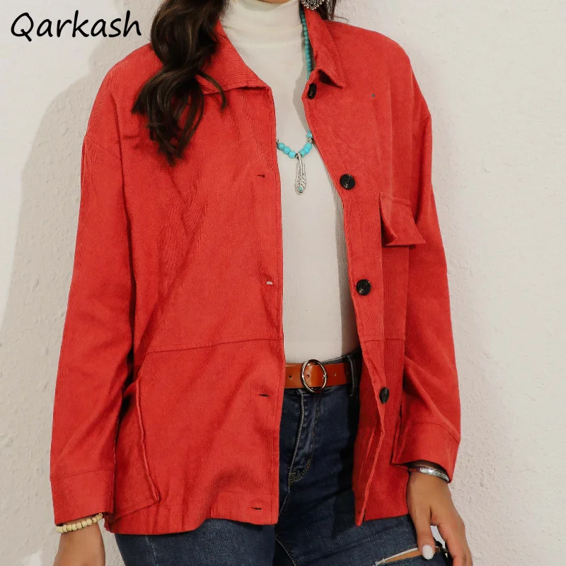 Corduroy Jackets Retro Gentle Turn-down Single-breasted Long Sleeve Solid Fashion Ulzzang Ins Streetwear Leisure L-5XL All-match
Corduroy Jackets Retro Gentle Turn-down Single-breasted Long Sleeve Solid Fashion Ulzzang Ins Streetwear Leisure L-5XL All-match
