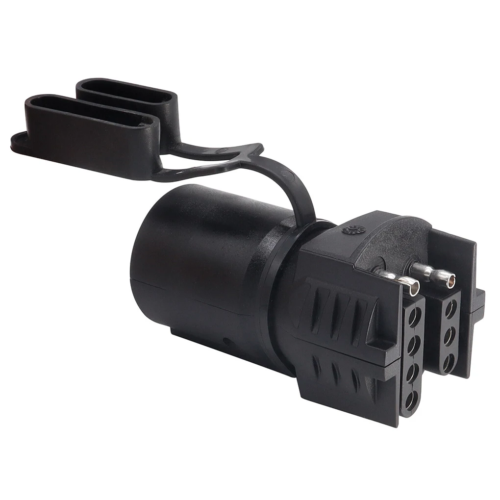 

Black RV Trailer 7P To 4P5P Row Plug Never Worry About Compatibility Again Ships Suitable For Most Trailers Etc