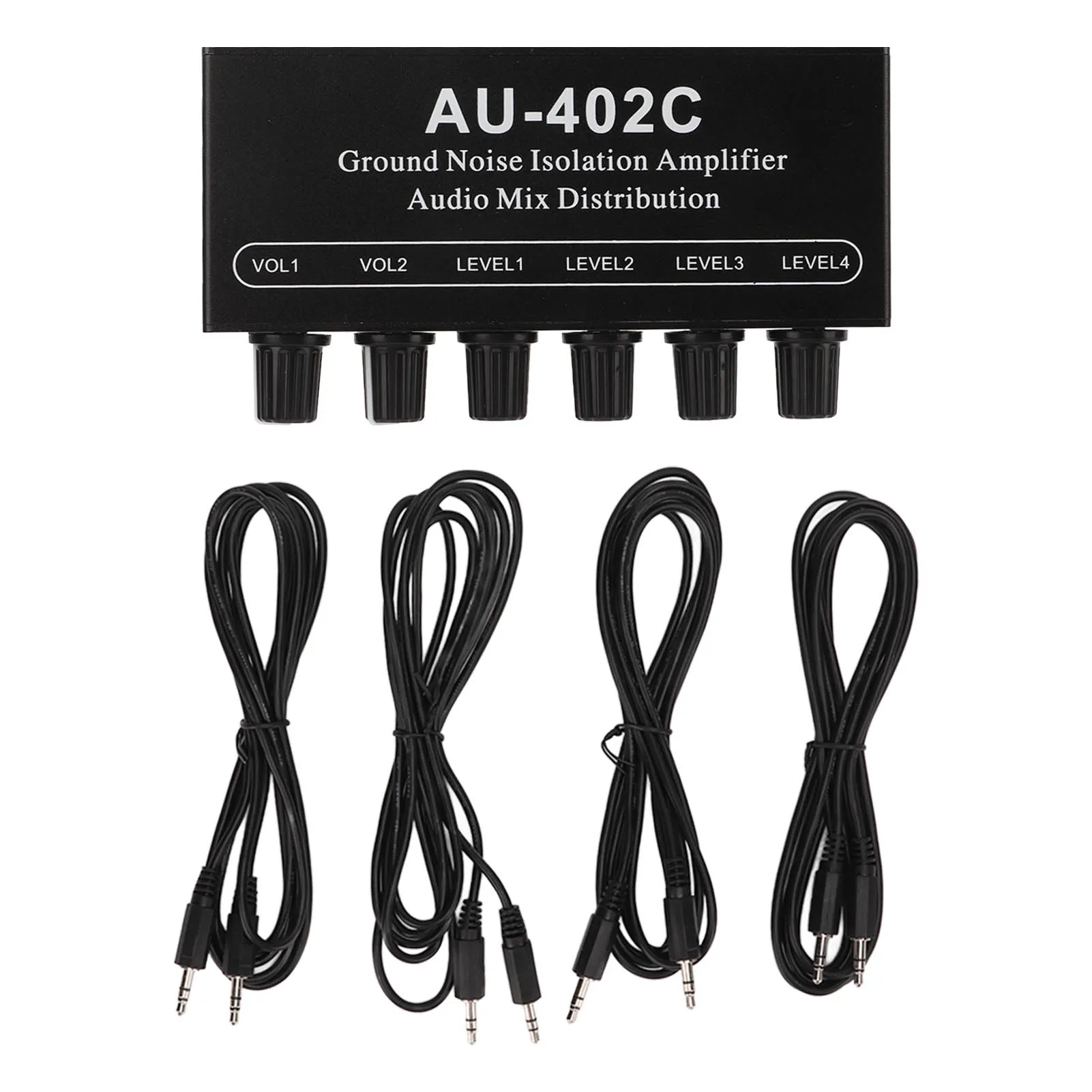 Dual Channel Audio Splitter Stereo Audio Mixer Ground Noise Isolation with Cables for Speaker Equipments
Dual Channel Audio Splitter Stereo Audio Mixer Ground Noise Isolation with Cables for Speaker Equipments