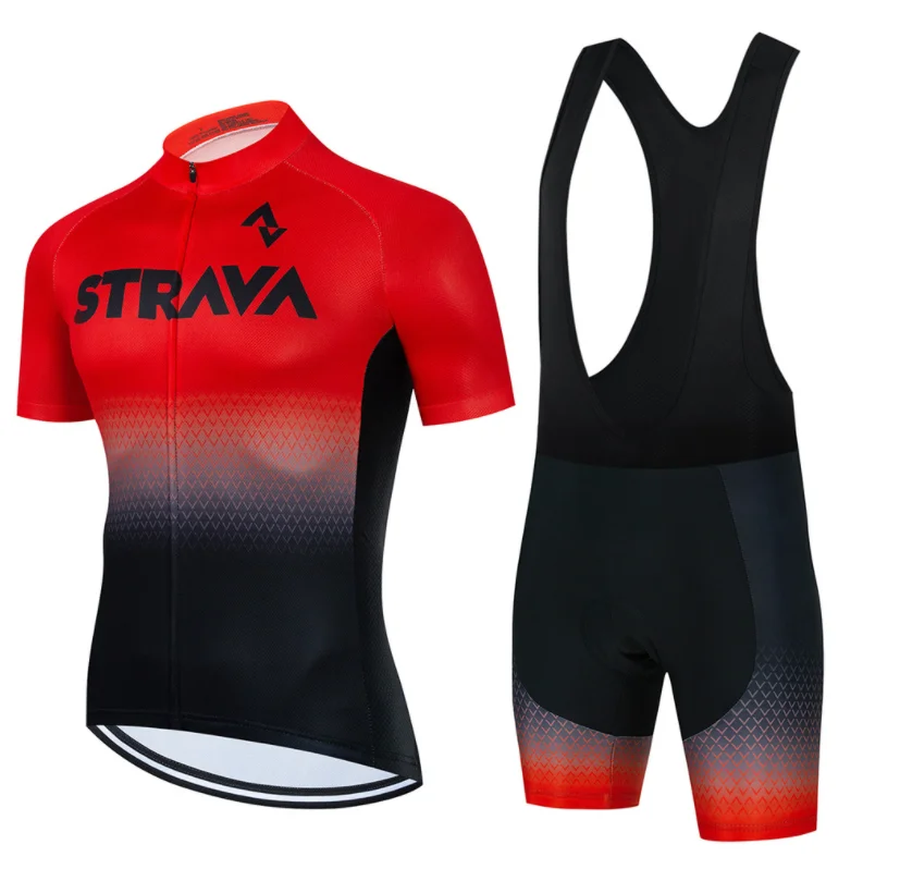 Strava Men's Short Sleeve Cycling Suit Set Mountain Bike Cycling Clothing Gel Pant Pad Bib Road Speed Dry Cycling Clothes
Strava Men's Short Sleeve Cycling Suit Set Mountain Bike Cycling Clothing Gel Pant Pad Bib Road Speed Dry Cycling Clothes