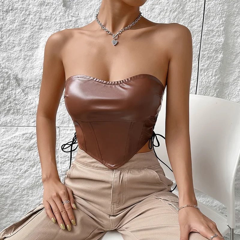 Summer 2023 New Backless Inside Take Wipe Chest Solid Color Sleeveless Small Vest
Summer 2023 New Backless Inside Take Wipe Chest Solid Color Sleeveless Small Vest