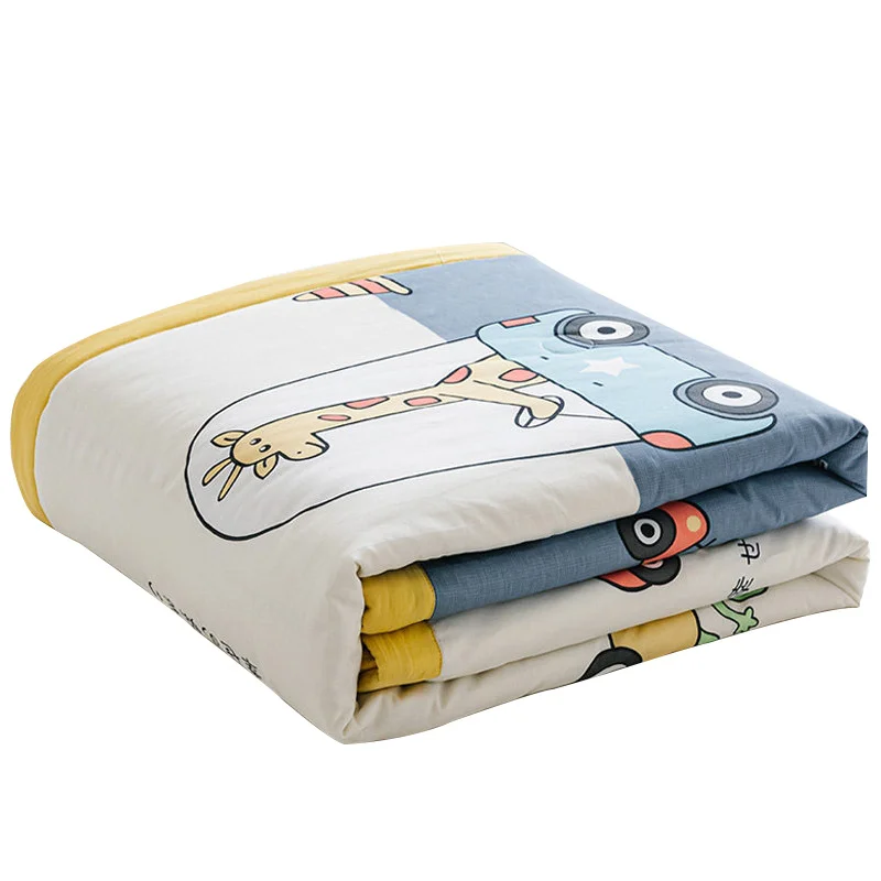 

Quilt Airable Cover Blanket 100% Pure Cotton Thin Duvet Single Double Spring and Autumn Summer Machine