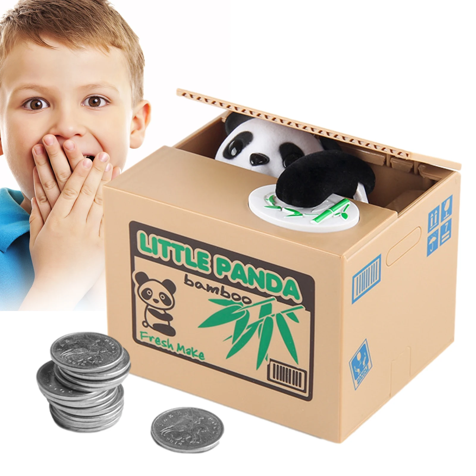 

Stealing Piggy Bank Electronic Coin Bank For Money Saving Automatic Stealing Money Panda Creative Gift For Kids Adults