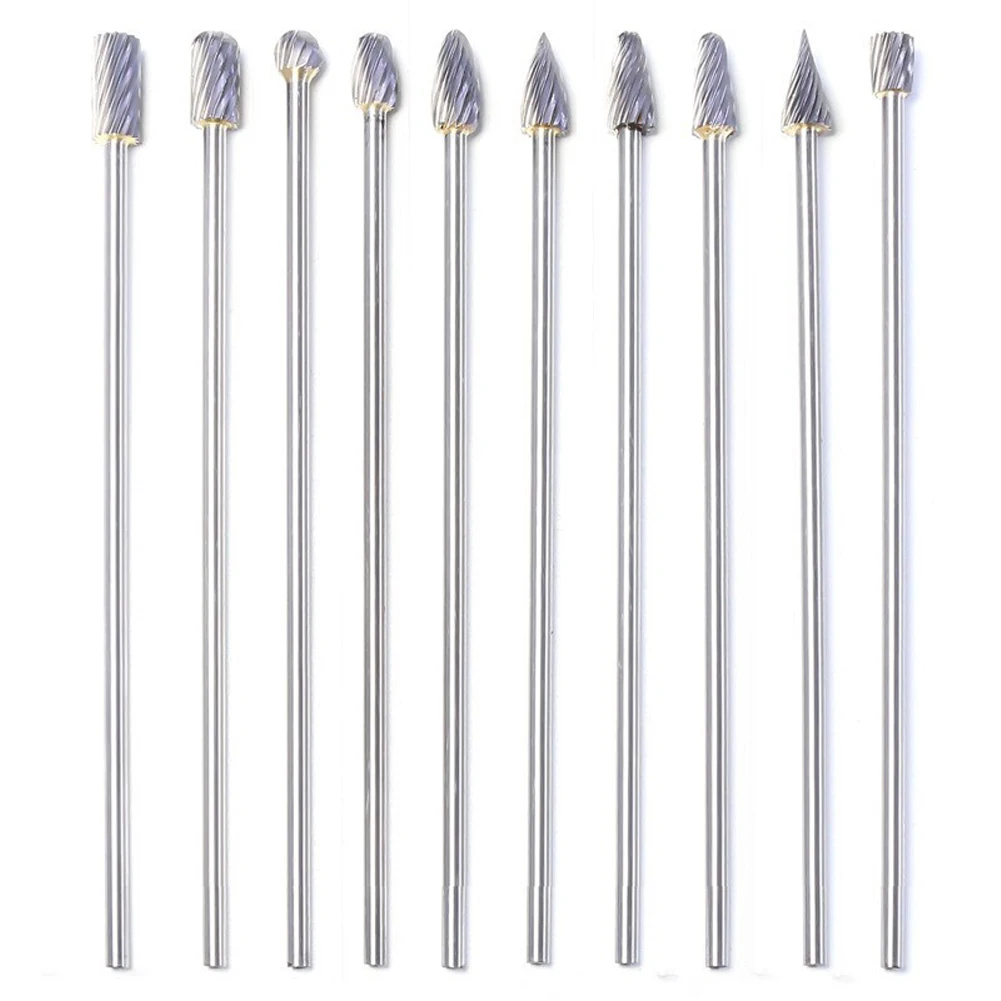 10Pc Long Single Cut Tungsten Solid Carbide Rotary Files Burrs Set For Grinder Aluminum Alloy Iron Marble Metal Derusting
10Pc Long Single Cut Tungsten Solid Carbide Rotary Files Burrs Set For Grinder Aluminum Alloy Iron Marble Metal Derusting
