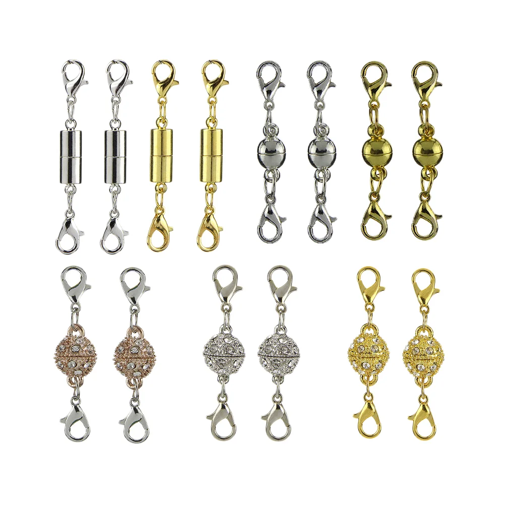 14PC Magnetic Lobster Clasps Mixed Color Double Magnet Cylindrical Round Buckles for Decor
14PC Magnetic Lobster Clasps Mixed Color Double Magnet Cylindrical Round Buckles for Decor
