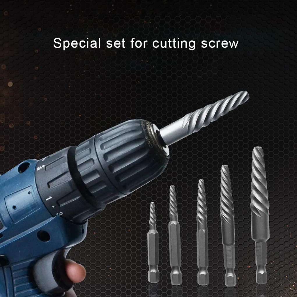 Screw Extractor Kit Hex Shank Damaged Screws Remover Broken Bolts Removing Drill Bits Tool Set
Screw Extractor Kit Hex Shank Damaged Screws Remover Broken Bolts Removing Drill Bits Tool Set