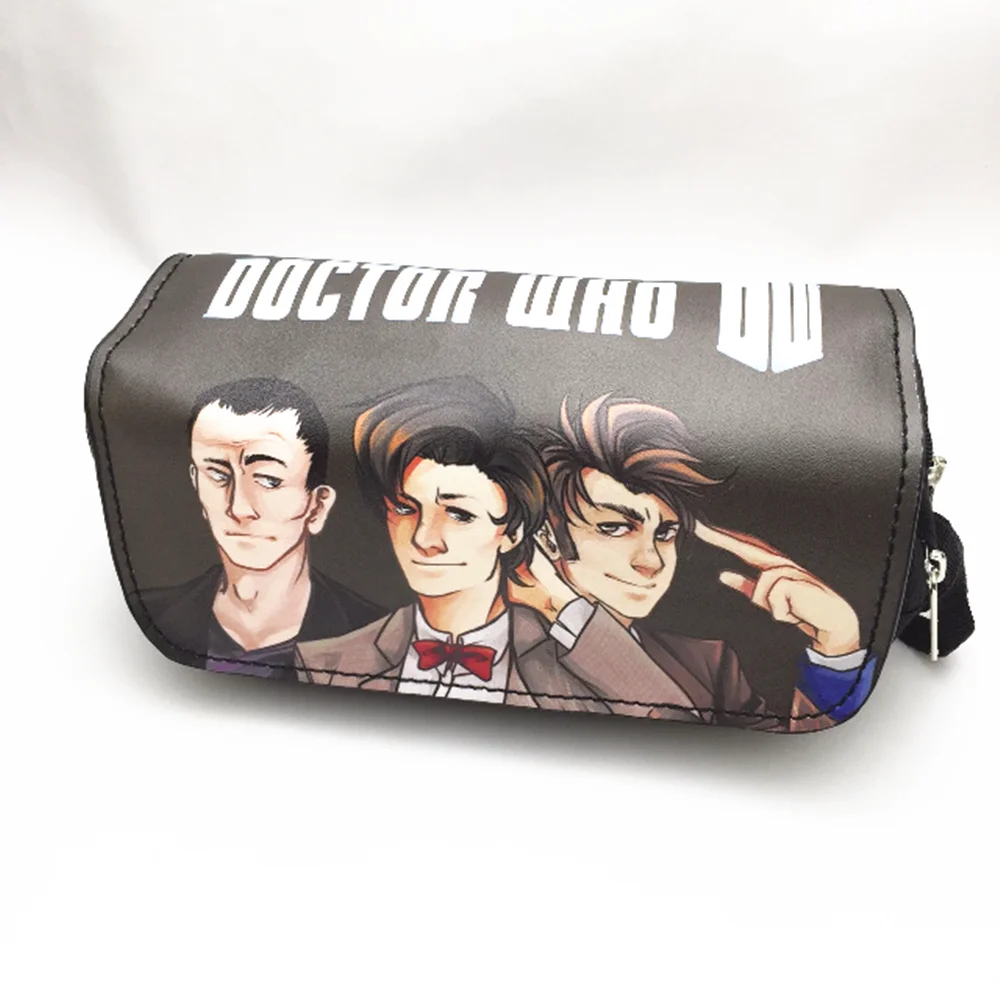 Мультяшная косметичка Doctor Who из полиуретана и холста, Студенческая сумка для канцелярских принадлежностей, сумка-Органайзер для макияжа 
Мультяшная косметичка Doctor Who из полиуретана и холста, Студенческая сумка для канцелярских принадлежностей, сумка-Органайзер для макияжа