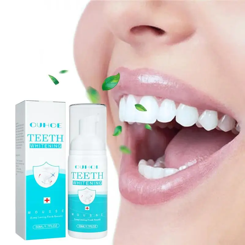 

Teeth Whitening Toothpaste Anti-Moth Gum Care Fresh Breath Mousse For Men Women Oral Cleaning Ultra-fine Coffee Tea Stain Remove