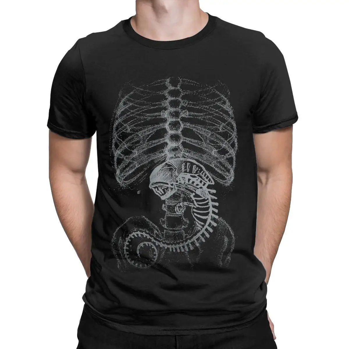 Alien Vs Predator Bone Covenant Bone Men T Shirt Human Body Embryo X-Ray Tee Shirt Short Sleeve Round Collar T-Shirt Cotton
Alien Vs Predator Bone Covenant Bone Men T Shirt Human Body Embryo X-Ray Tee Shirt Short Sleeve Round Collar T-Shirt Cotton