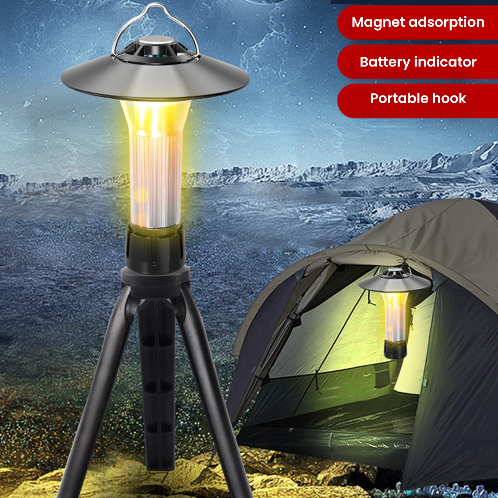 Camping Light USB Rechargeable Light Outdoor Mountain Camping Supplies Hiking Camping Gear Essentials
Camping Light USB Rechargeable Light Outdoor Mountain Camping Supplies Hiking Camping Gear Essentials
