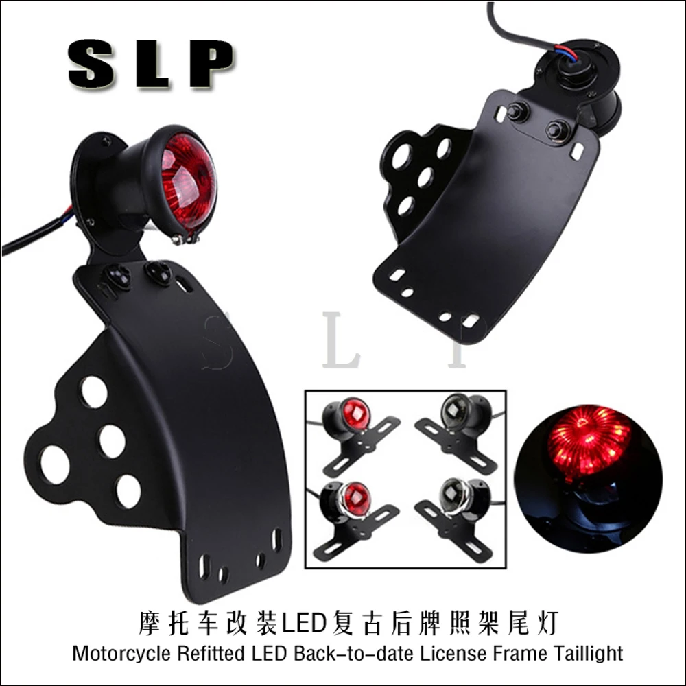 Motorcycle modification accessories: aluminum alloy side direction tail lights, LED retro rear license plate cover tail lights
Motorcycle modification accessories: aluminum alloy side direction tail lights, LED retro rear license plate cover tail lights