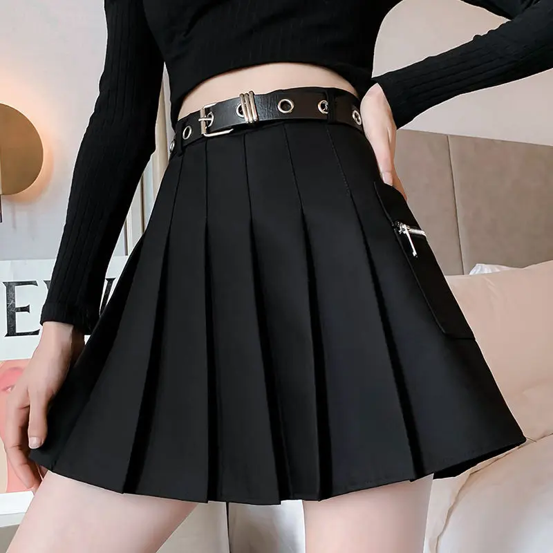skirt all-match faldas temperament high short pleated and waist style new winter autumn saias design Irregular length skirt skir
skirt all-match faldas temperament high short pleated and waist style new winter autumn saias design Irregular length skirt skir