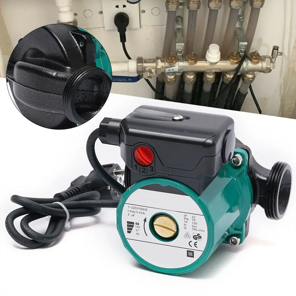 220V Circulation Pump Heating Pump Hot Water Pressure Booster Pump Recirculating Pump 50L/min 100W
220V Circulation Pump Heating Pump Hot Water Pressure Booster Pump Recirculating Pump 50L/min 100W