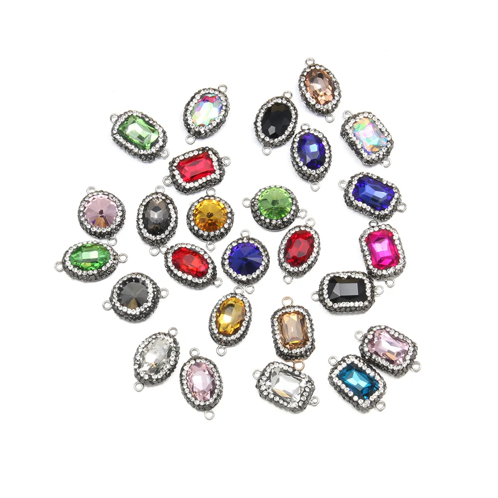 Wholesale 3pcs Random Styles Glass Diamond Connector Handmade Crafts DIY Necklace Bracelet Accessories for Woman 15x21-17x24mm
Wholesale 3pcs Random Styles Glass Diamond Connector Handmade Crafts DIY Necklace Bracelet Accessories for Woman 15x21-17x24mm