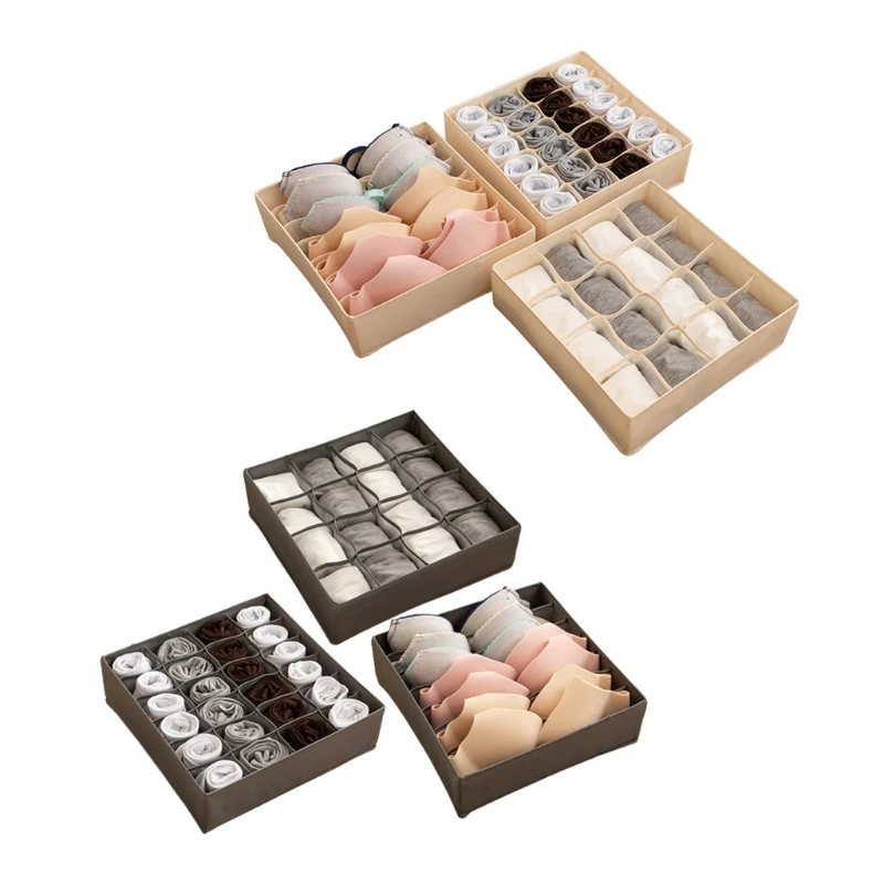 3 Pack Sock Underwear Drawer Organizer Dividers Foldable Cabinet Closet Organizers Storage Boxes for Socks Underwear
3 Pack Sock Underwear Drawer Organizer Dividers Foldable Cabinet Closet Organizers Storage Boxes for Socks Underwear
