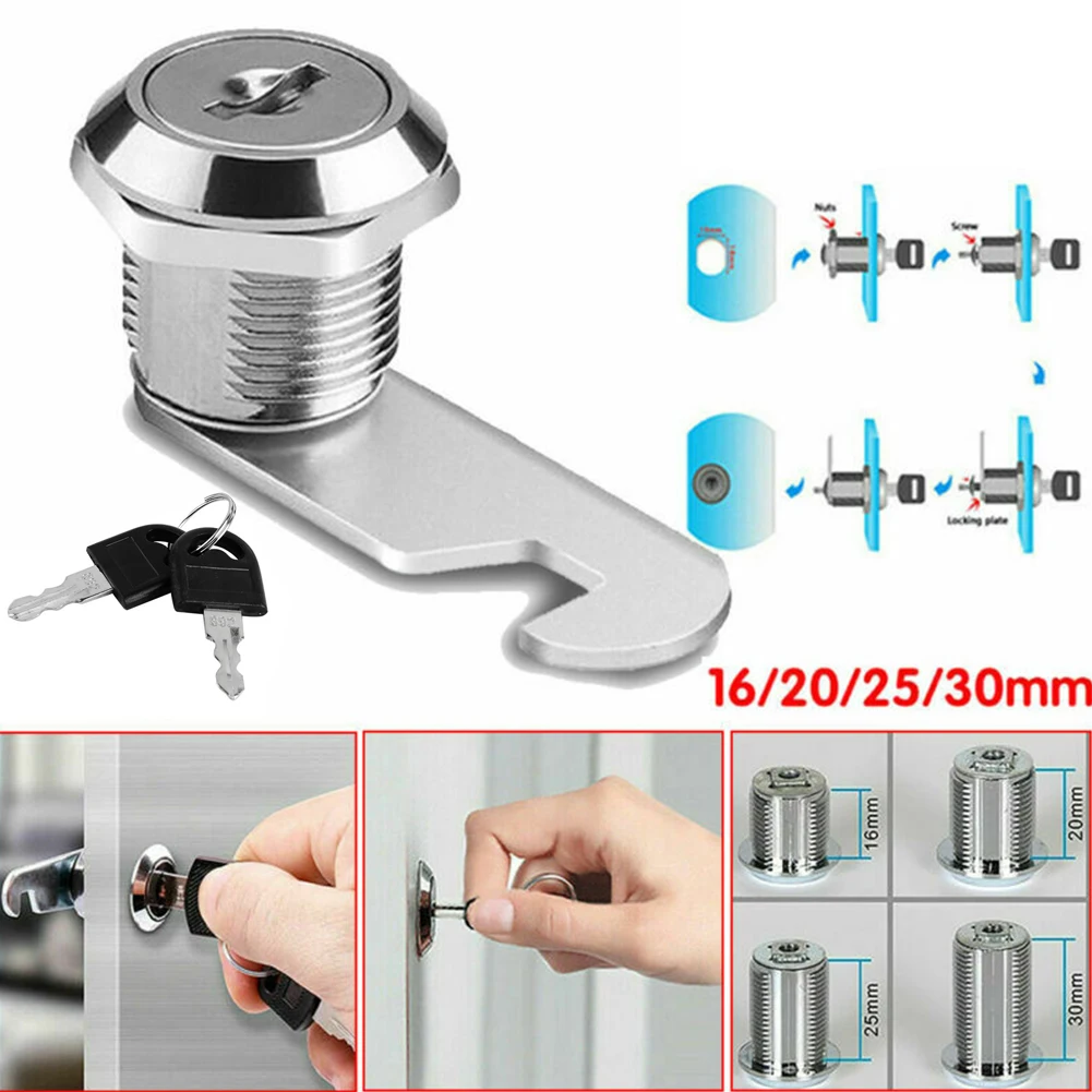 Cam Lock 16/20/25/30mm Cabinet Drawer Lock With 2 Keys Furniture Hardware Cylinder Locks For Office Desk Letter Box
Cam Lock 16/20/25/30mm Cabinet Drawer Lock With 2 Keys Furniture Hardware Cylinder Locks For Office Desk Letter Box