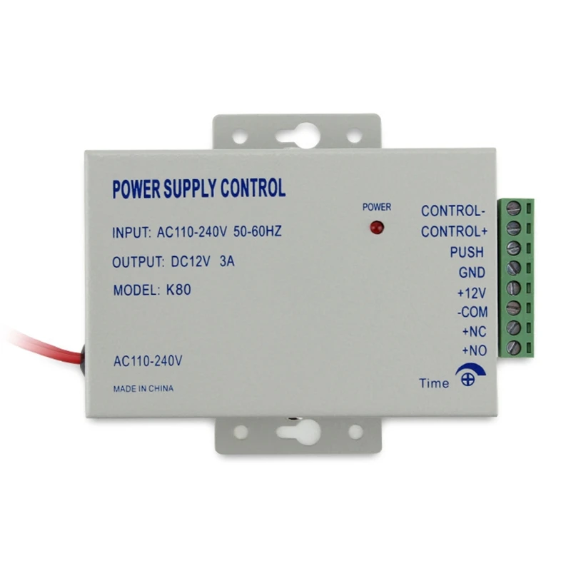 Блок питания K80 AC 110-240V to DC12V 3A для квартиры, магнитный замок для здания, домофон, камера, система доступа к двери
Блок питания K80 AC 110-240V to DC12V 3A для квартиры, магнитный замок для здания, домофон, камера, система доступа к двери