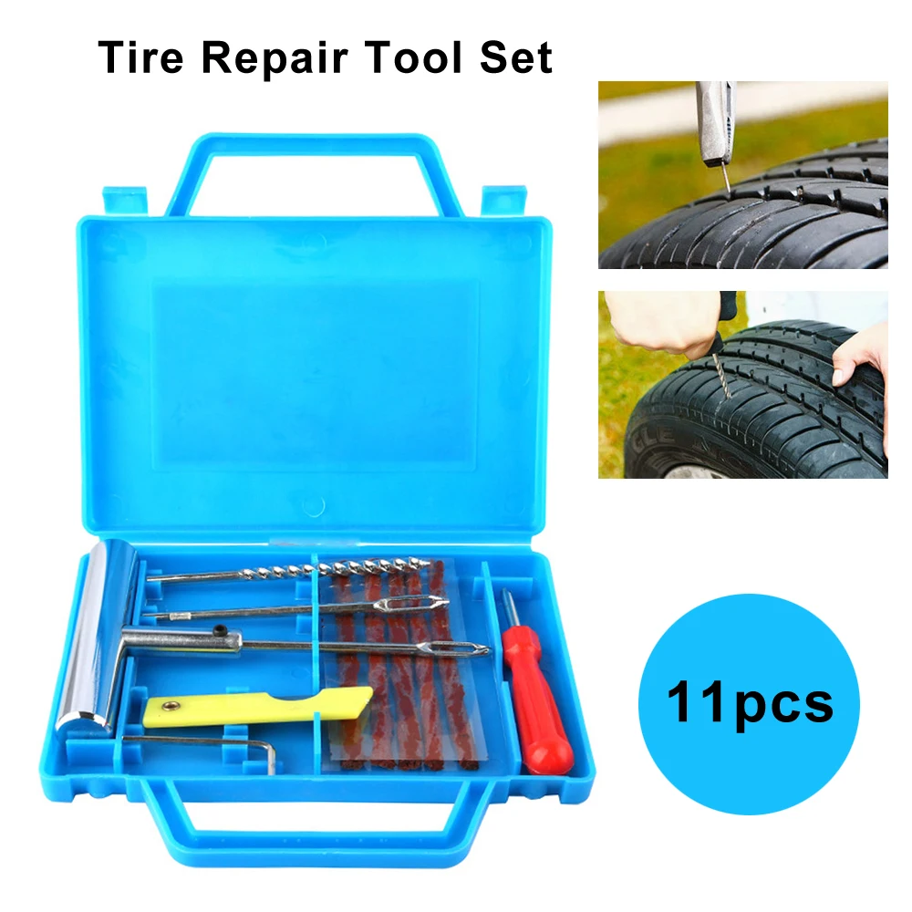 Plug Car 11pcs Bike Puncture Emergency Duty Kit Repair Heavy Set Kit Professional Tire Tubeless Repair Tire Motorcycle
Plug Car 11pcs Bike Puncture Emergency Duty Kit Repair Heavy Set Kit Professional Tire Tubeless Repair Tire Motorcycle
