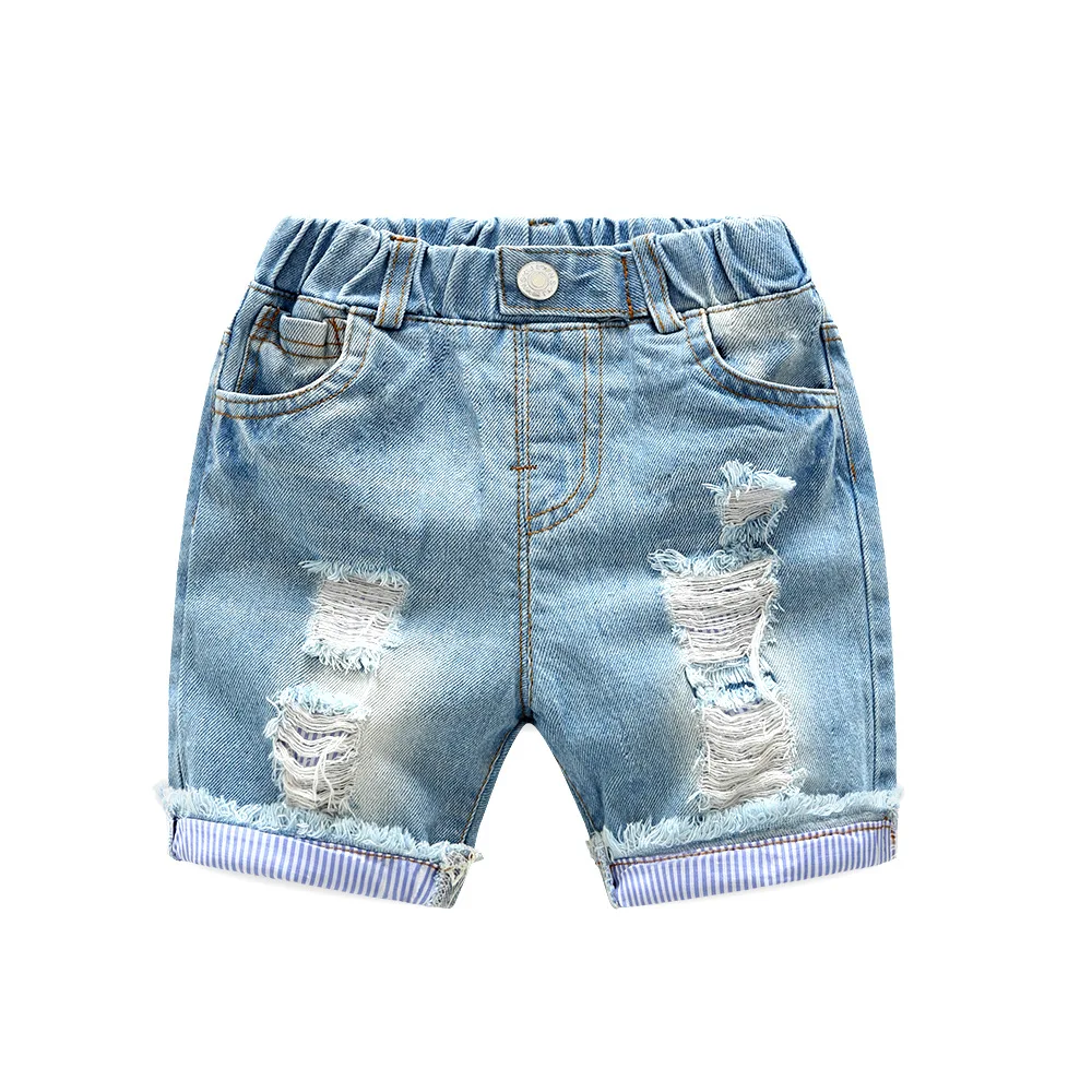 Children's Shorts Baby Summer Korean Version Ripped Jeans New Casual Boys Children Mid-length Jeans 
Children's Shorts Baby Summer Korean Version Ripped Jeans New Casual Boys Children Mid-length Jeans