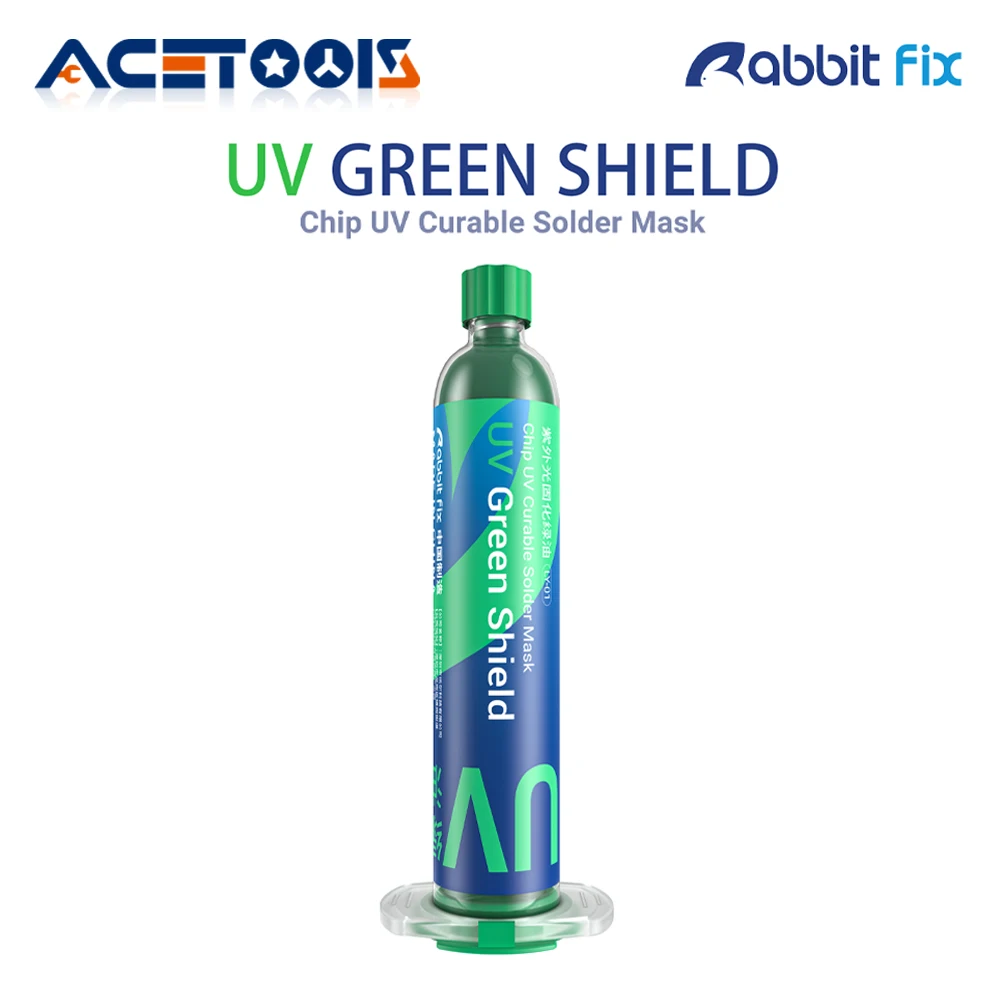 Rabbitfix UV Зелёная Маска для Припоя 15 мл
Rabbitfix UV Зелёная Маска для Припоя 15 мл