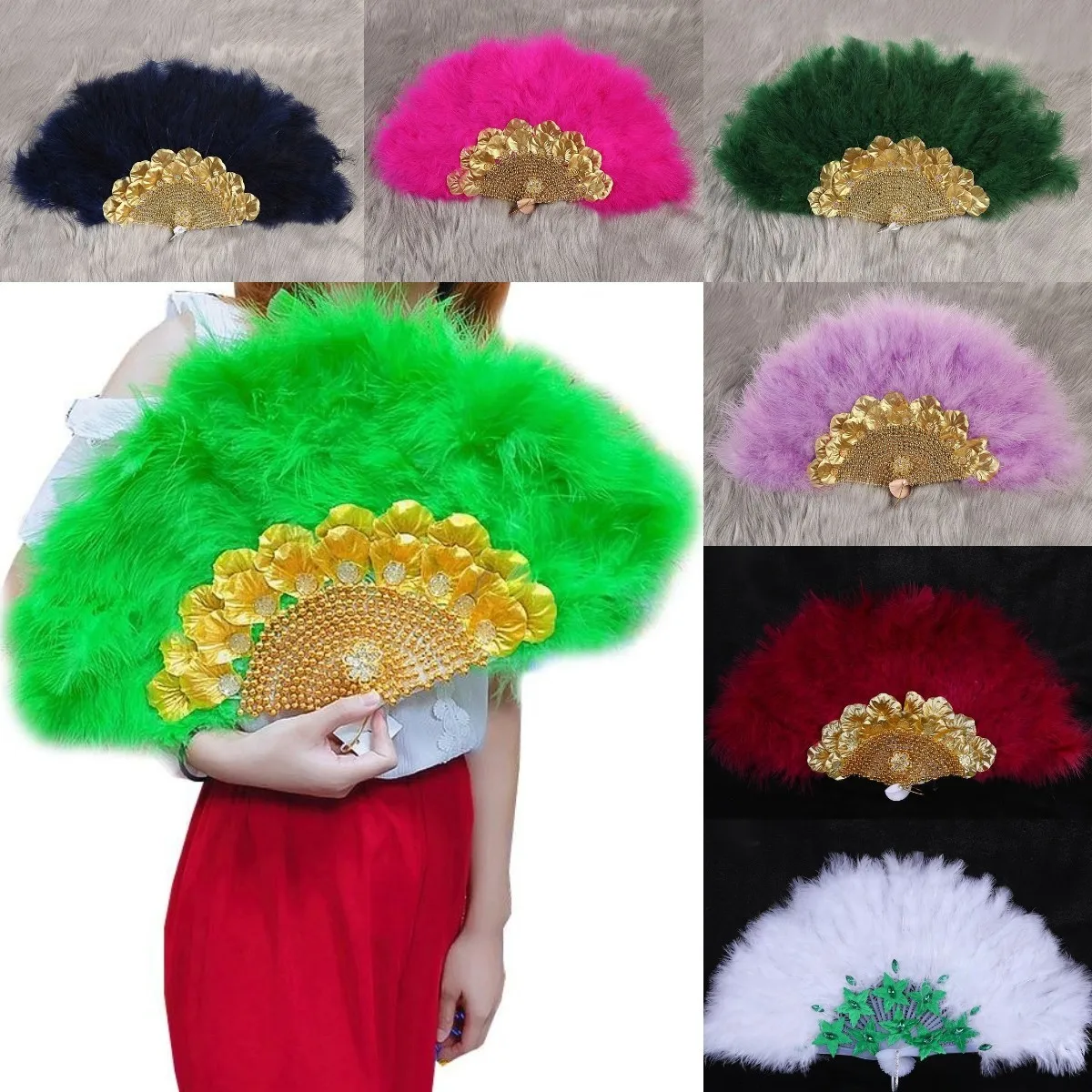Feather Fan Stage Performance Fan Props Bride Handheld Fan African Dance Turkey Feather Fan Wedding Celebration Party Supplies
Feather Fan Stage Performance Fan Props Bride Handheld Fan African Dance Turkey Feather Fan Wedding Celebration Party Supplies