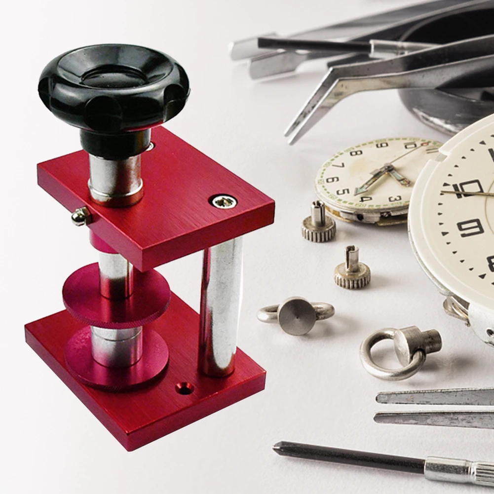 Watch Screw Type Precise Crystal Bezel Watch Back Case Closer Cover Press Capping Machine with 20 Dies Watch Repair Tool Kits
Watch Screw Type Precise Crystal Bezel Watch Back Case Closer Cover Press Capping Machine with 20 Dies Watch Repair Tool Kits