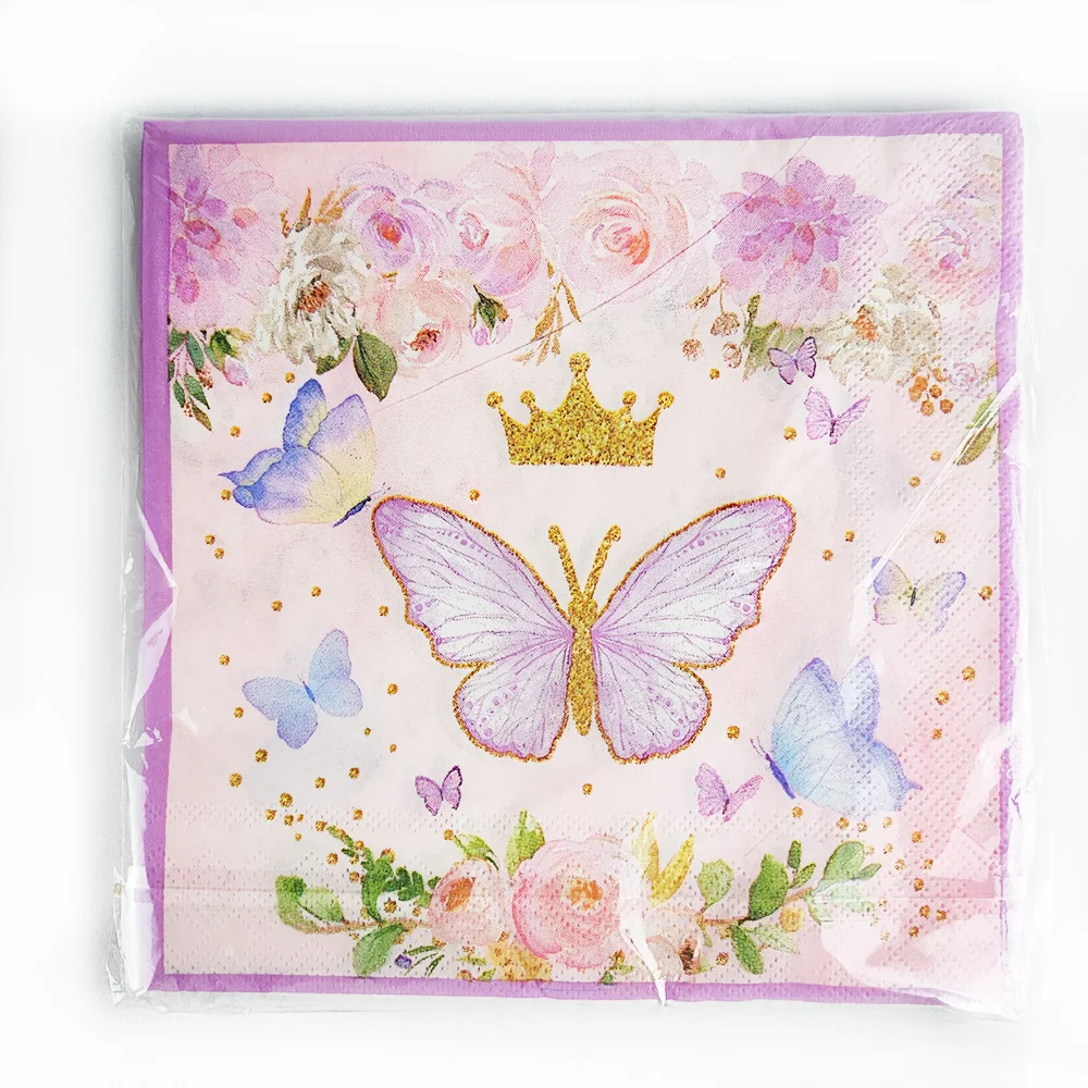 Butterfly Party Butterfly Napkins Paper Napkins with Flower Crown Butterfly Pattern Girl Baby Shower Butterfly Themed Supplies
Butterfly Party Butterfly Napkins Paper Napkins with Flower Crown Butterfly Pattern Girl Baby Shower Butterfly Themed Supplies