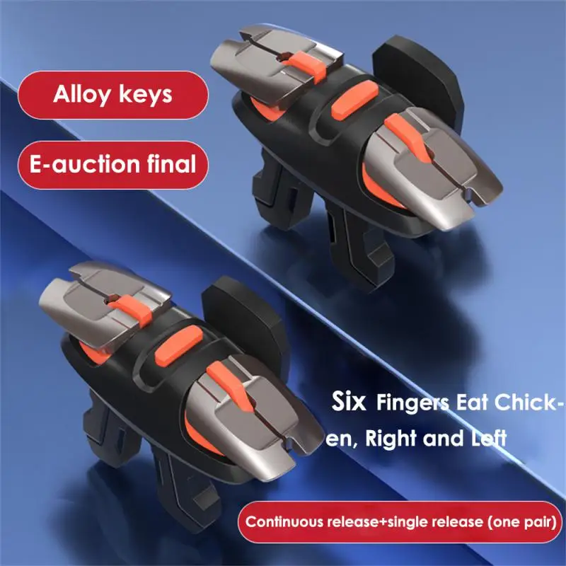 For PUBG Game Controller Trigger Six-finger Four-finger Aim Shooting Gamepad IOS Android Chicken Artifact Button Trigger 2PCS
For PUBG Game Controller Trigger Six-finger Four-finger Aim Shooting Gamepad IOS Android Chicken Artifact Button Trigger 2PCS