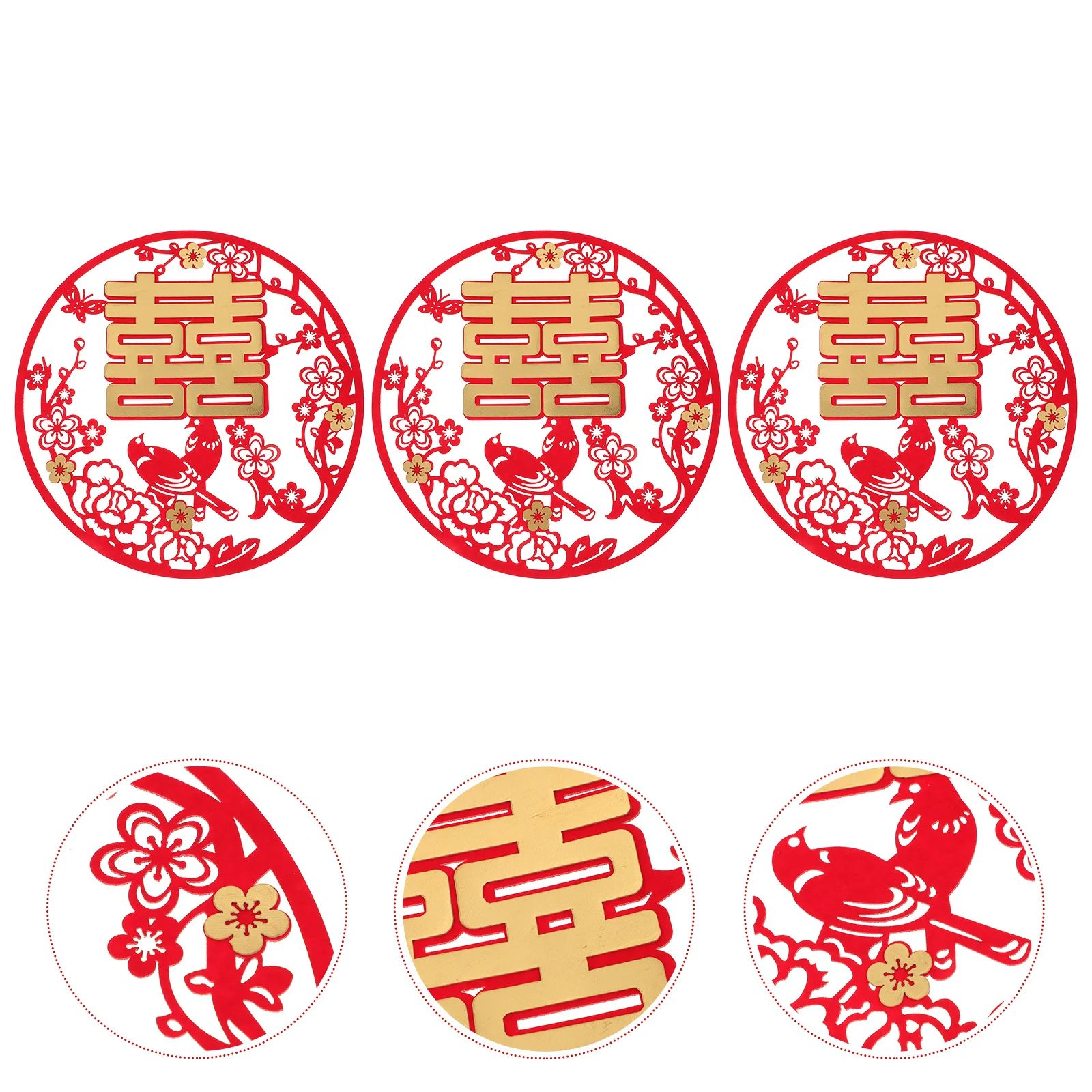 Wedding Chinese Decorations Window Stickers Decals Decor Paper Double Decal Room Accessory Wall Supplies Marriage Cut Decors
Wedding Chinese Decorations Window Stickers Decals Decor Paper Double Decal Room Accessory Wall Supplies Marriage Cut Decors