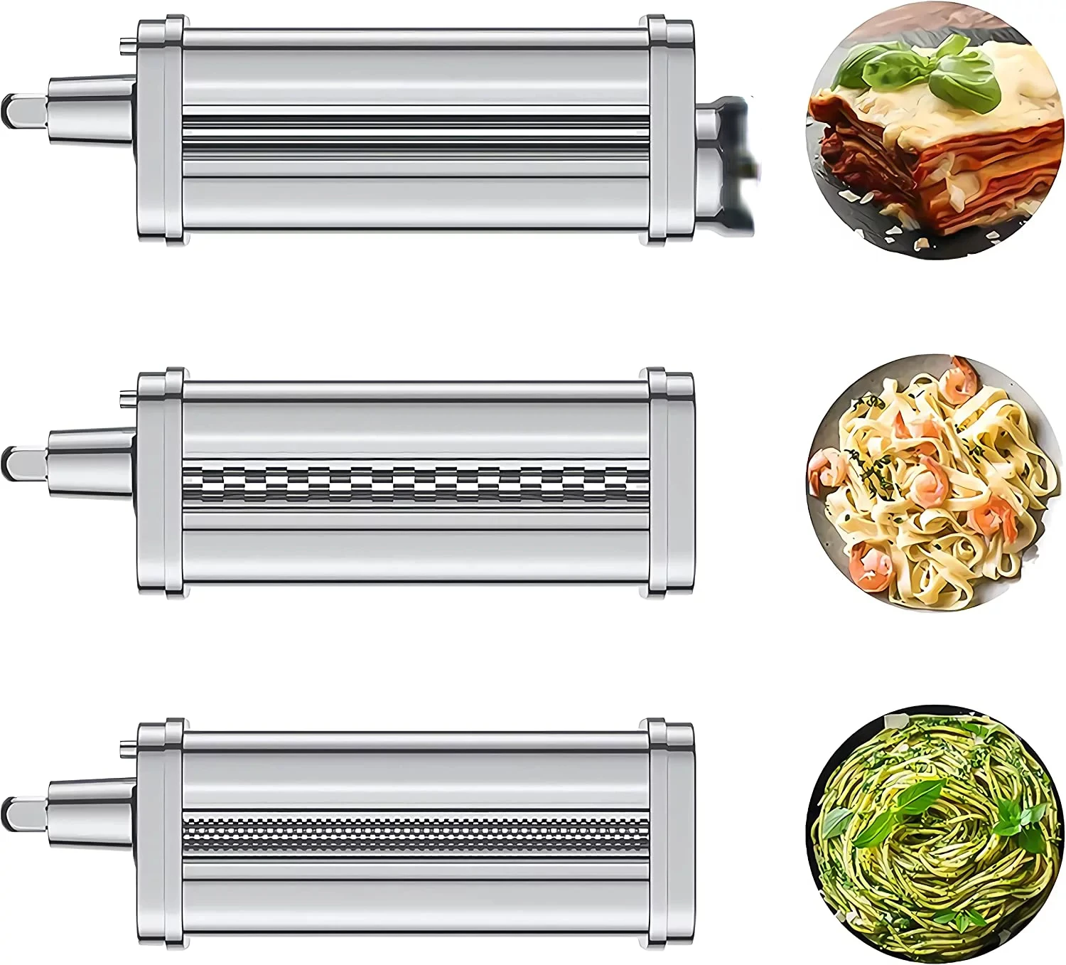 Maker for KitchenAid Mixer, Stainless Steel Dough Roller , Pasta Attachment for KitchenAid Mixer
Maker for KitchenAid Mixer, Stainless Steel Dough Roller , Pasta Attachment for KitchenAid Mixer
