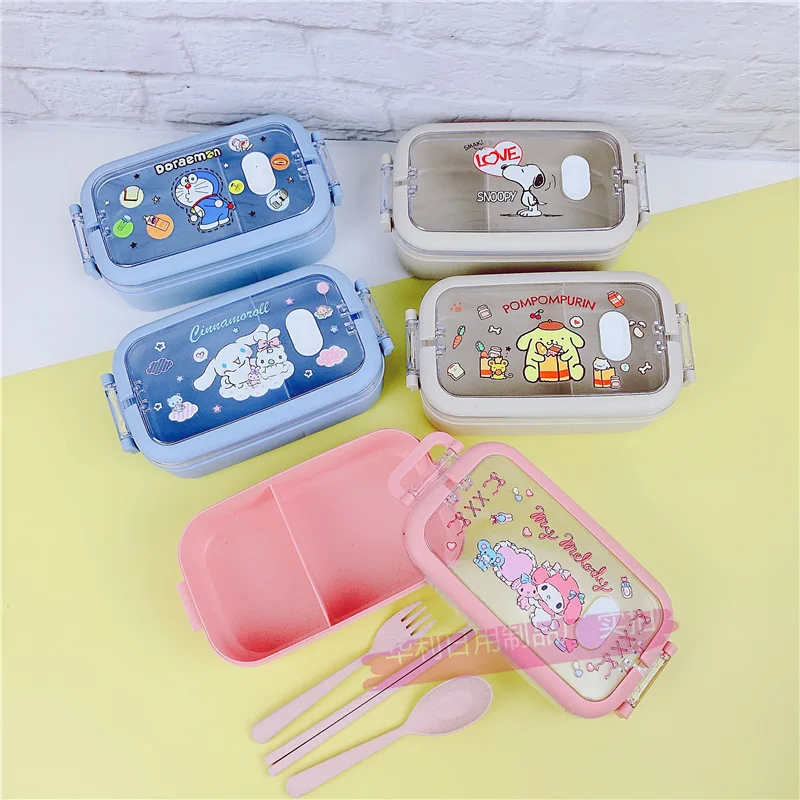 Kawaii Sanrioed Anime Cartoon series mymelody Kuromi Cinnamoroll cute fashion Printing Portable Lunch Box Divided Lunch Box Set
Kawaii Sanrioed Anime Cartoon series mymelody Kuromi Cinnamoroll cute fashion Printing Portable Lunch Box Divided Lunch Box Set